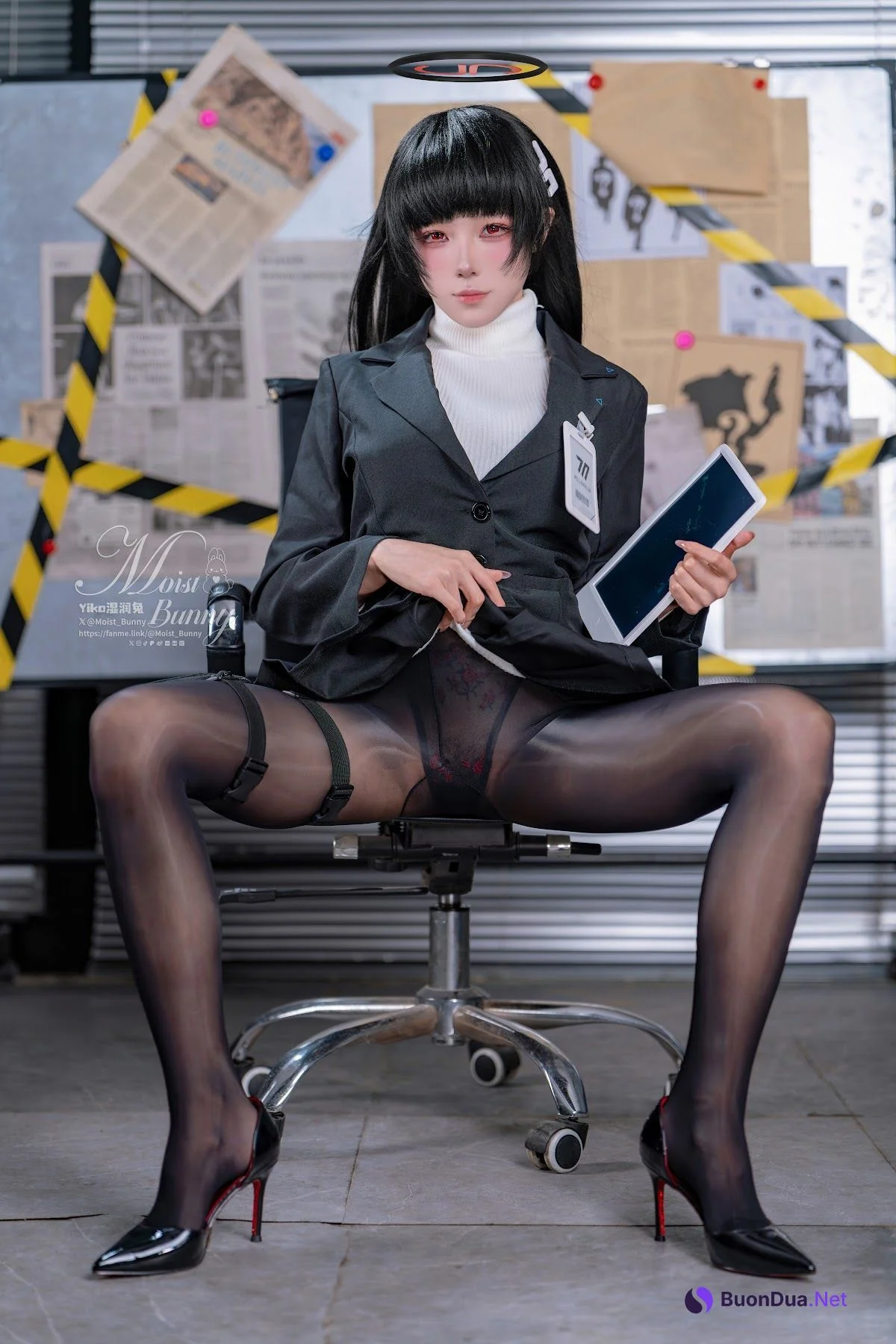 Coser@黏黏团子兔 – 2026年02月作品『碧蓝档案-调月莉音』 - 照片 4