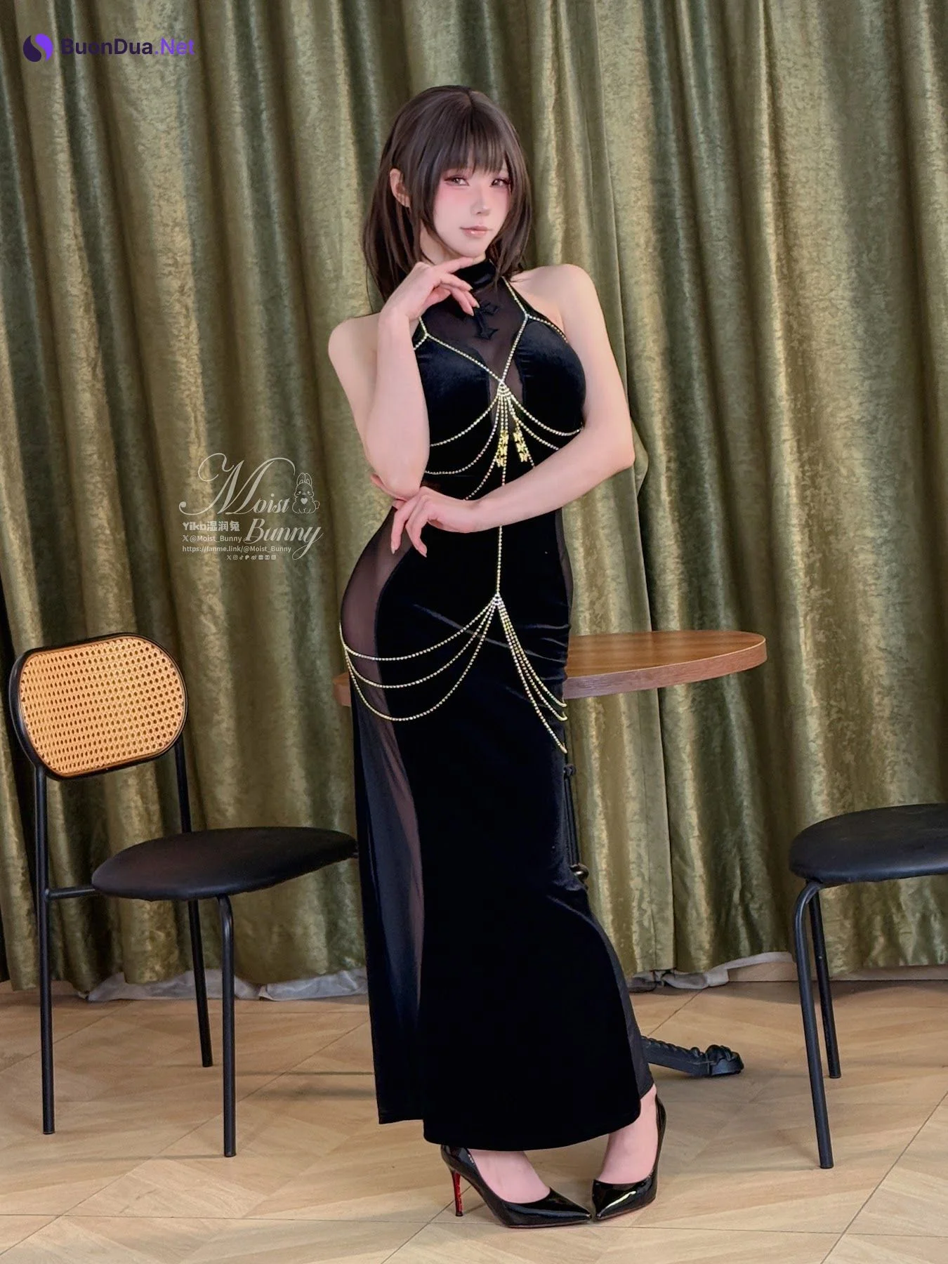 Coser@黏黏团子兔 – 2026年03月月票专属特典 黑色丽花 - Photo 12