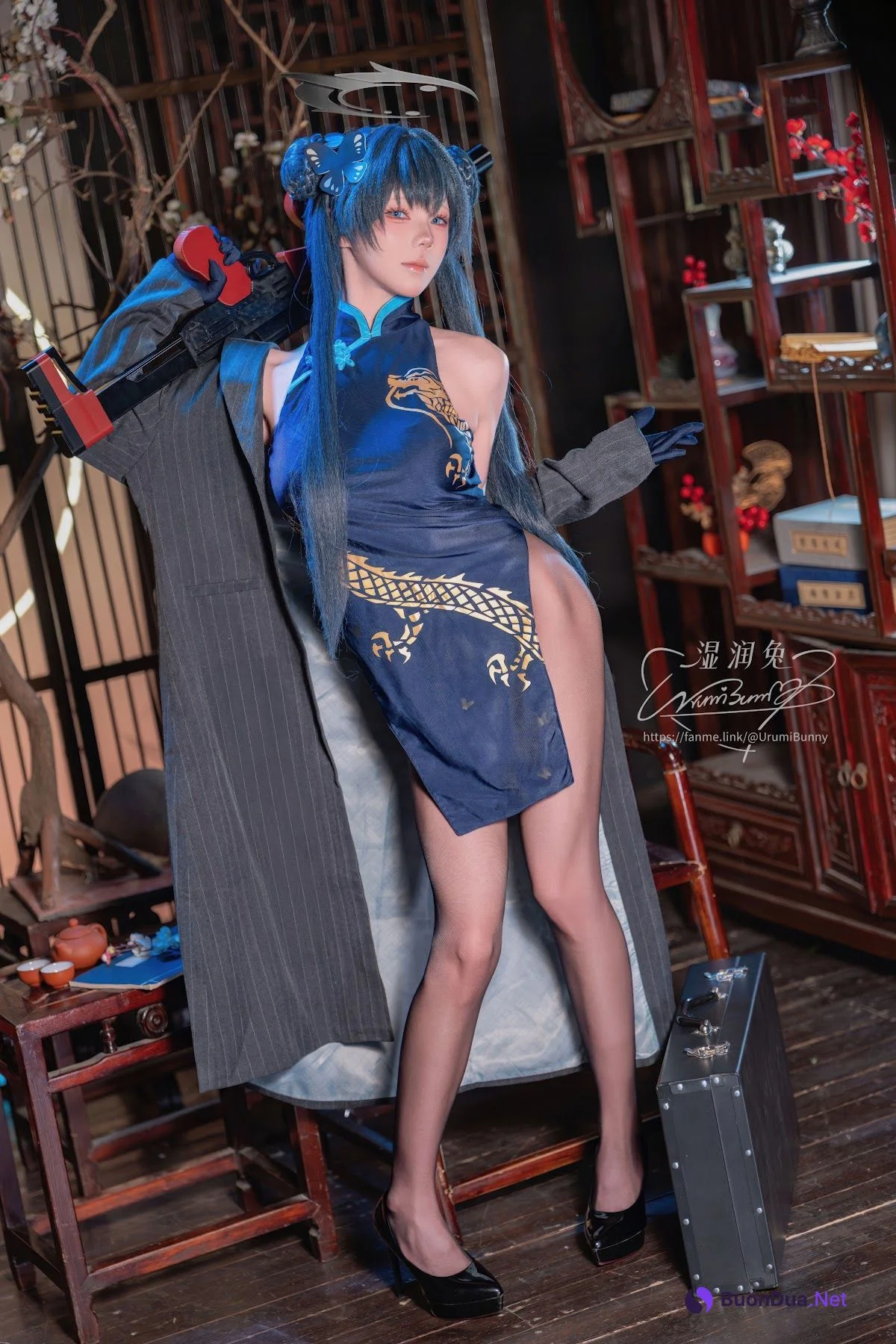 Coser@黏黏团子兔 – 2026年04月作品碧蓝档案 龙华妃咲 - รูปภาพ 4