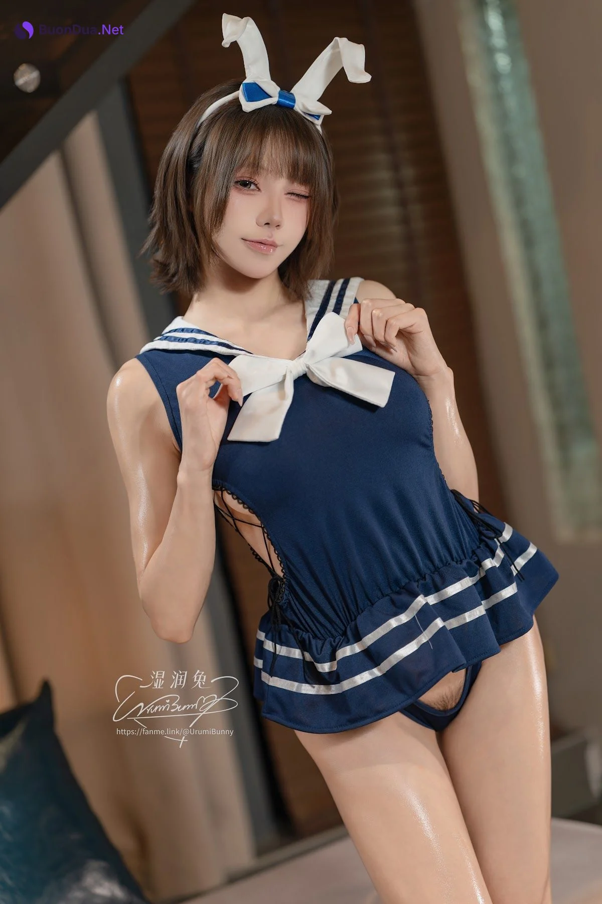 Coser@黏黏团子兔 – 2026年05月 月票专属特典 水手兔 - รูปภาพ 14
