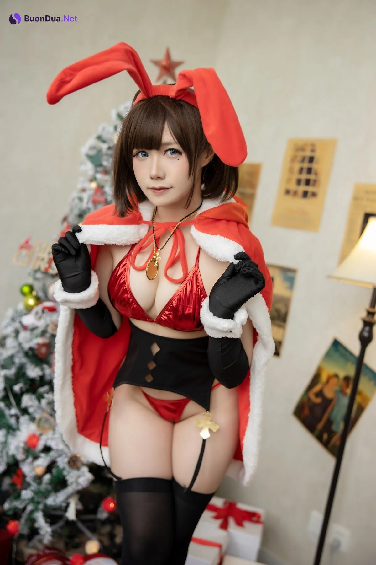 Coser@麻花麻花酱 – 圣诞兔子 - 照片 10