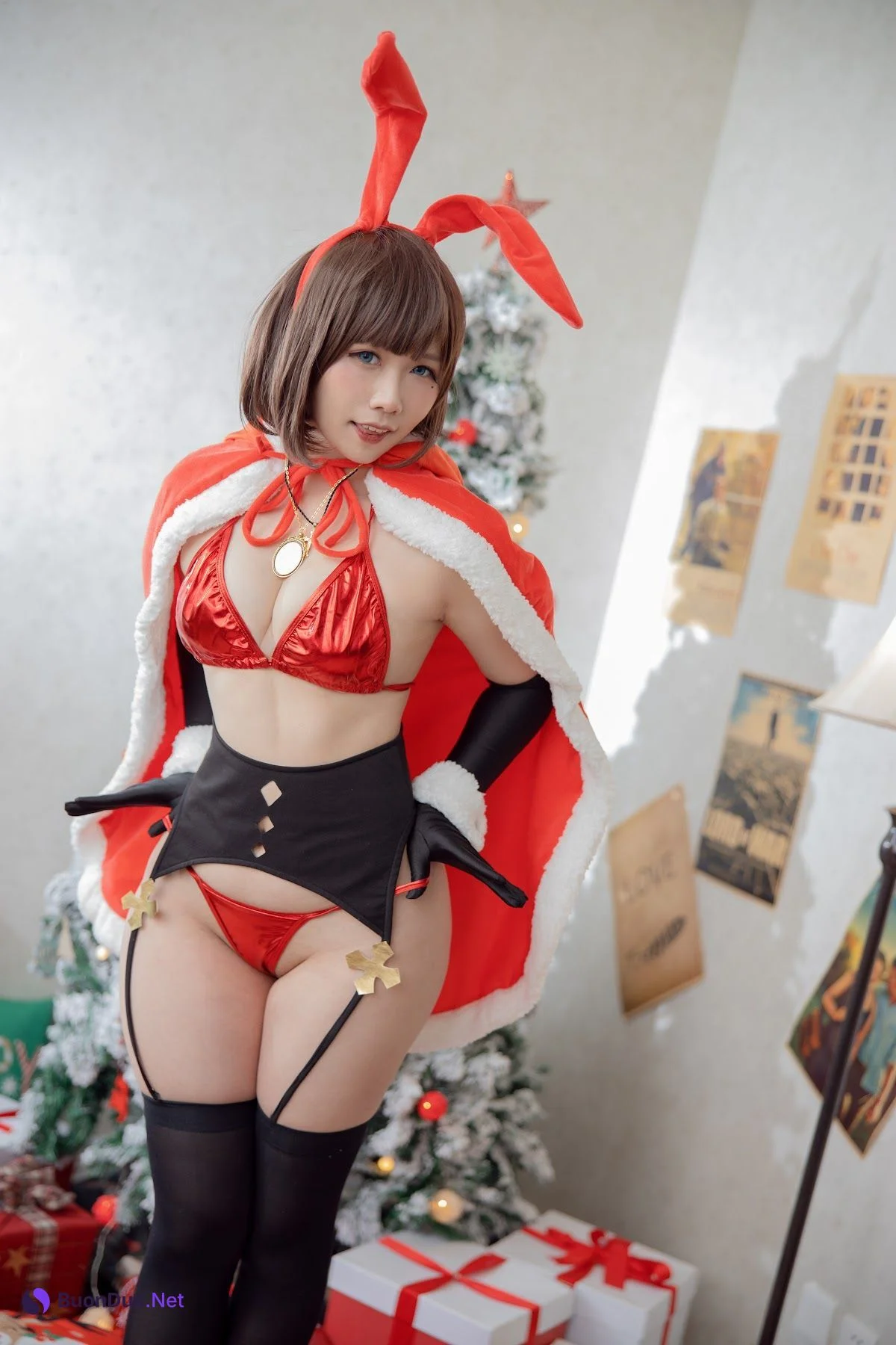 Coser@麻花麻花酱 – 圣诞兔子 - 照片 11