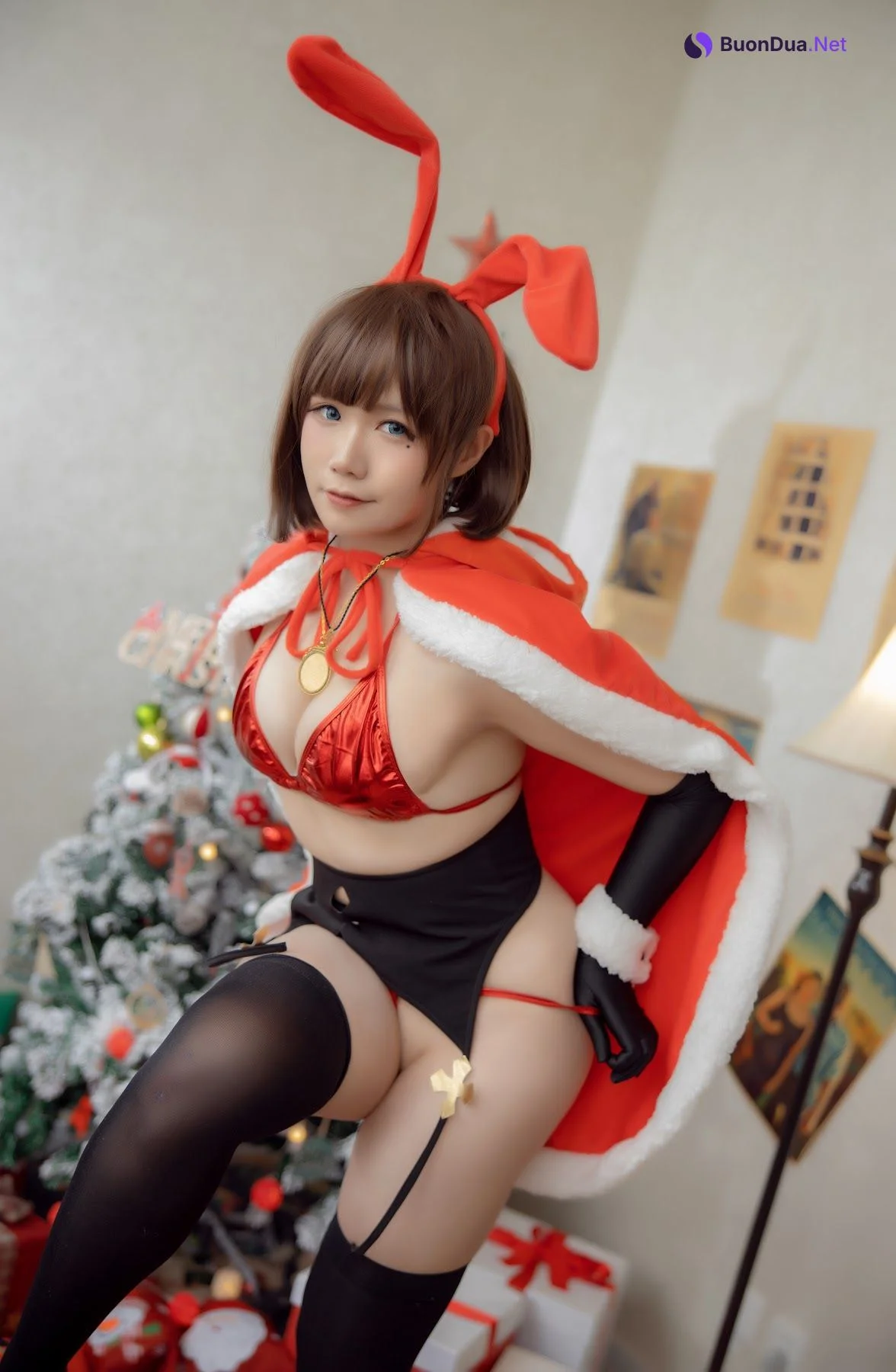 Coser@麻花麻花酱 – 圣诞兔子 - 照片 14