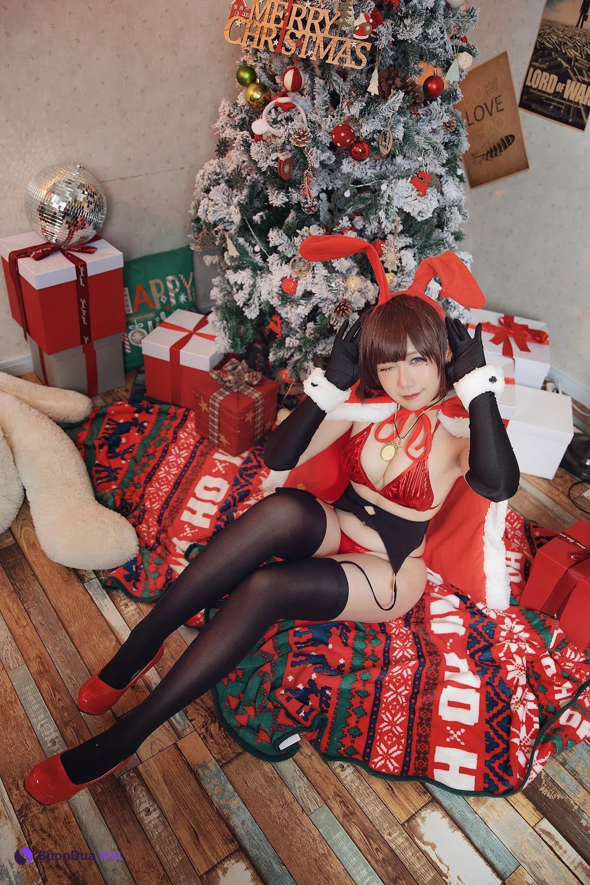 Coser@麻花麻花酱 – 圣诞兔子 - 照片 2