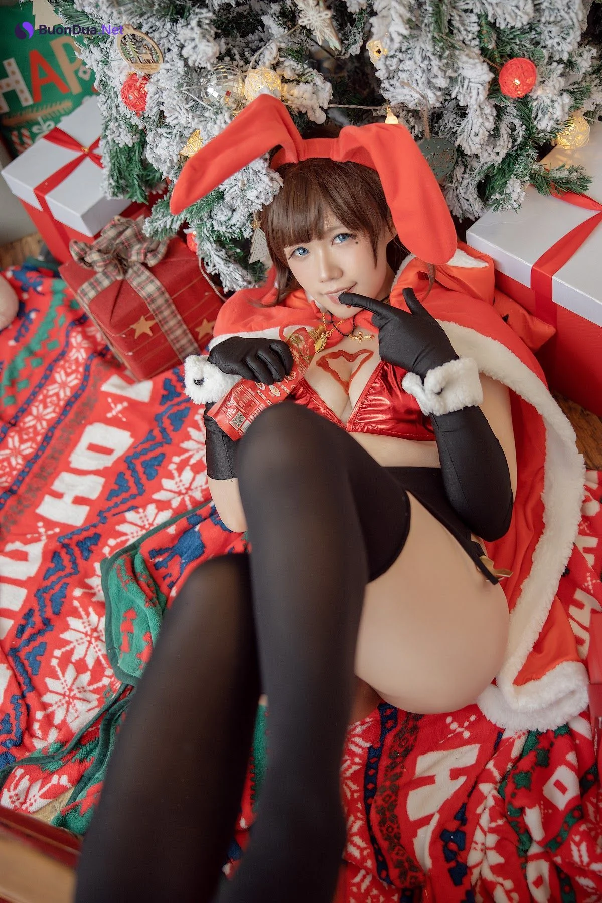 Coser@麻花麻花酱 – 圣诞兔子 - 照片 20