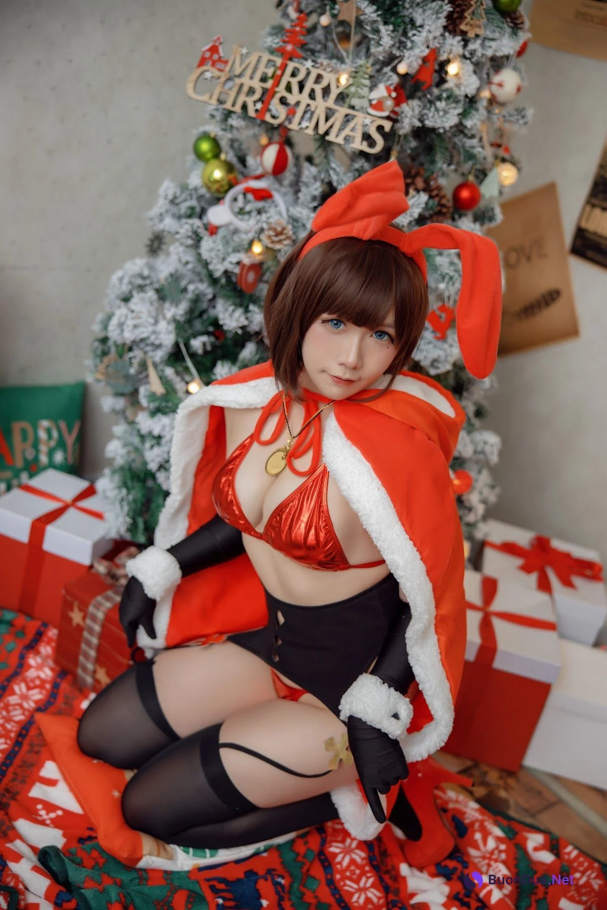 Coser@麻花麻花酱 – 圣诞兔子 - 照片 3