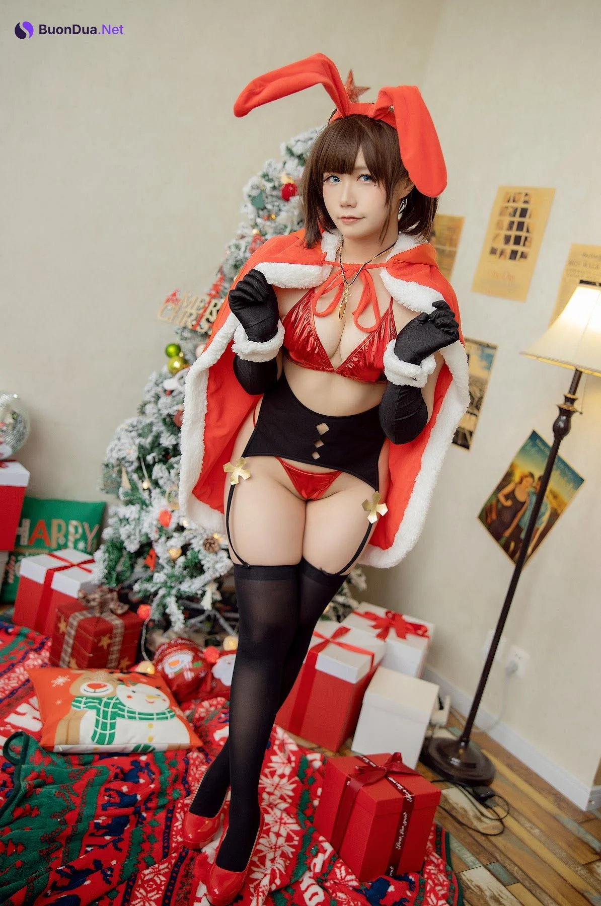Coser@麻花麻花酱 – 圣诞兔子 - 照片 9