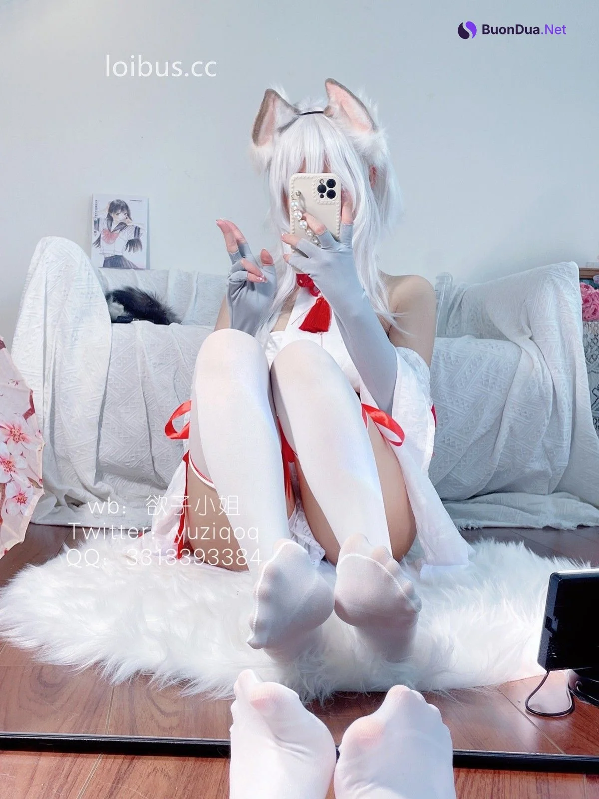 Coser 小蔡头喵喵]纯白胡桃 - Photo 19