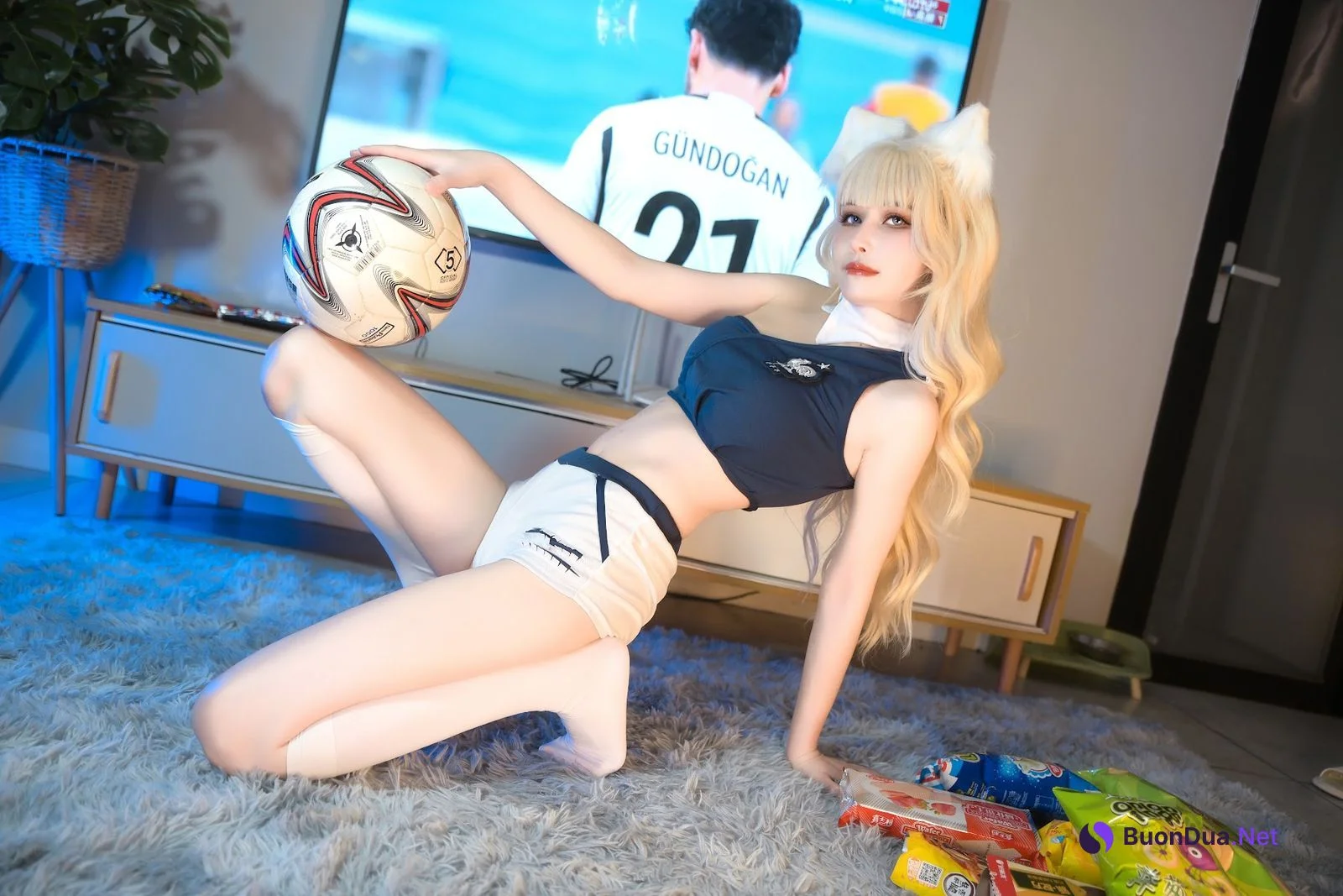 Coser@鹿八岁 – 足球少女 - 写真 14