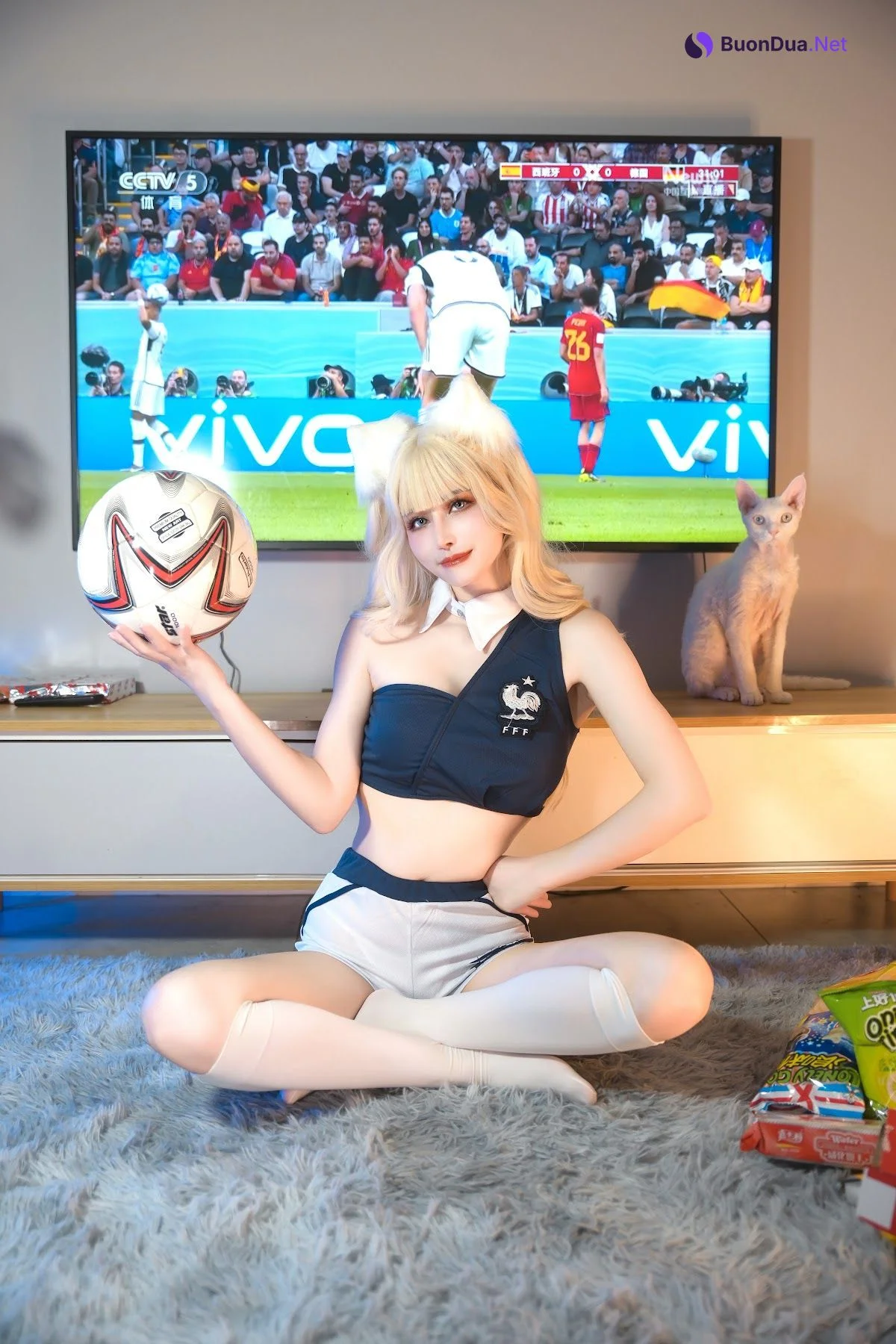 Coser@鹿八岁 – 足球少女 - 写真 4