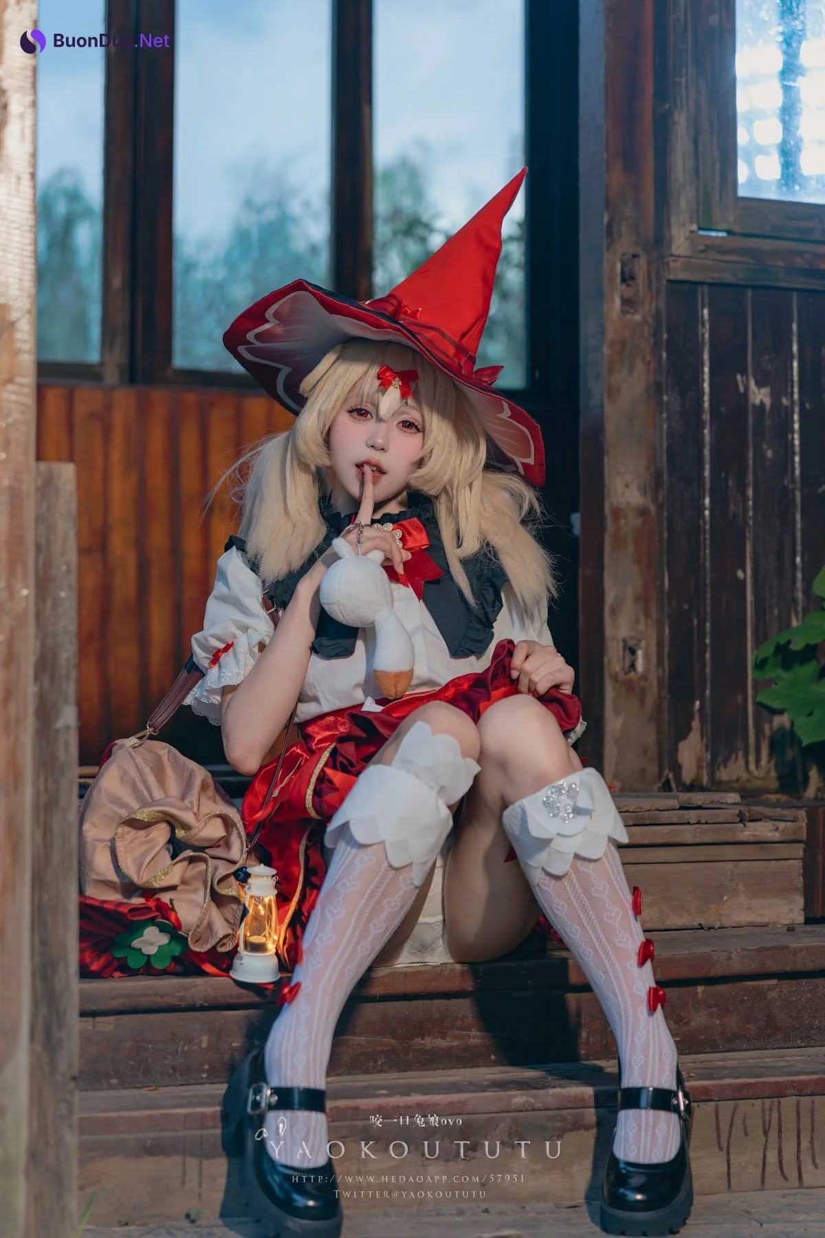Coser@黏黏团子兔 – 琪花星烛·可莉 可莉炸鱼舞 - 照片 11