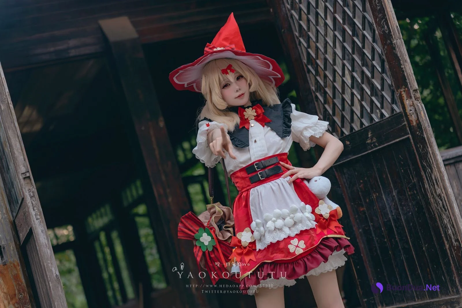 Coser@黏黏团子兔 – 琪花星烛·可莉 可莉炸鱼舞 - 照片 12