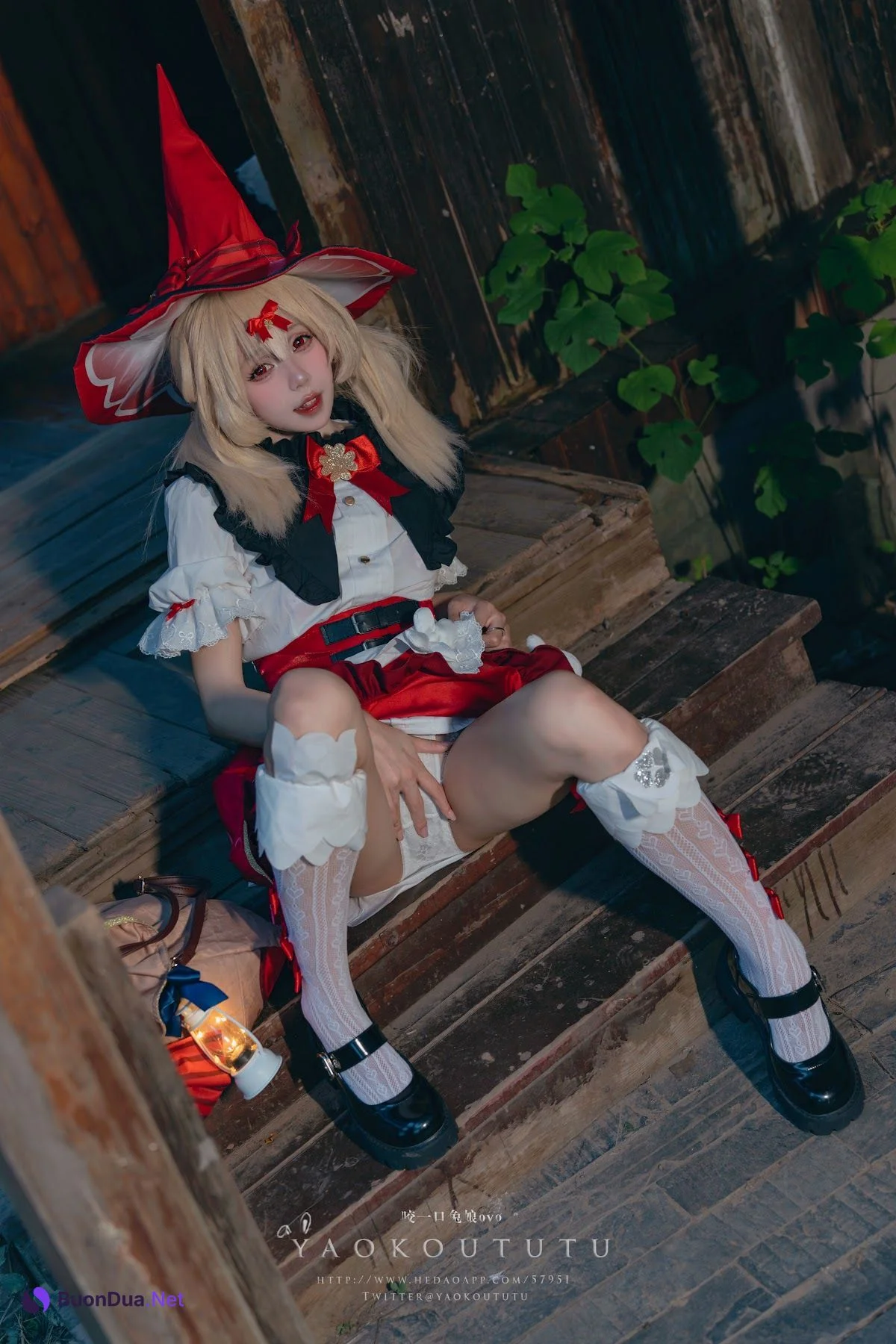 Coser@黏黏团子兔 – 琪花星烛·可莉 可莉炸鱼舞 - 照片 15