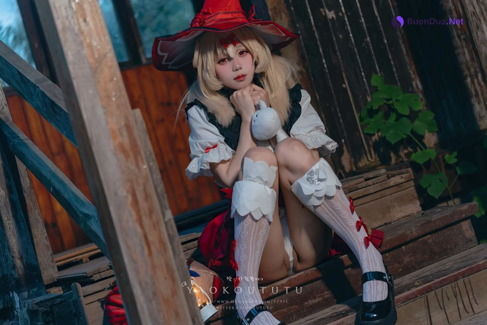Coser@黏黏团子兔 – 琪花星烛·可莉 可莉炸鱼舞 - 照片 18