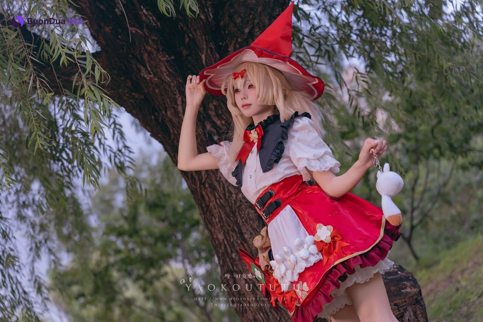 Coser@黏黏团子兔 – 琪花星烛·可莉 可莉炸鱼舞 - 照片 2