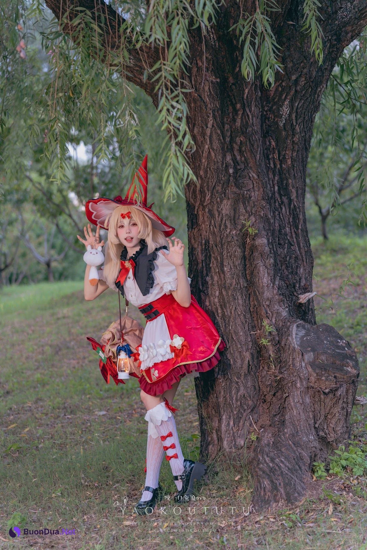 Coser@黏黏团子兔 – 琪花星烛·可莉 可莉炸鱼舞 - 照片 4
