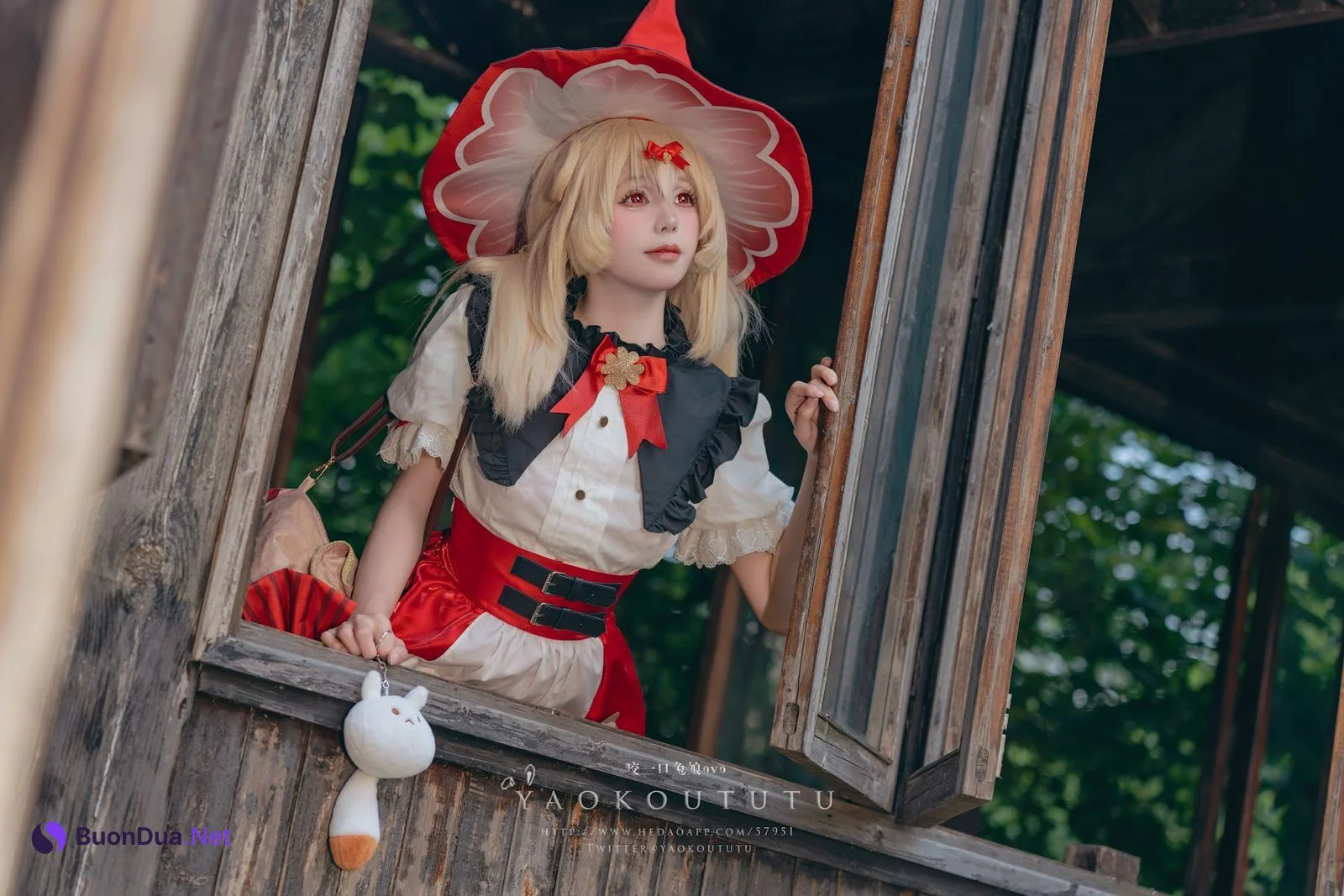 Coser@黏黏团子兔 – 琪花星烛·可莉 可莉炸鱼舞 - 照片 5