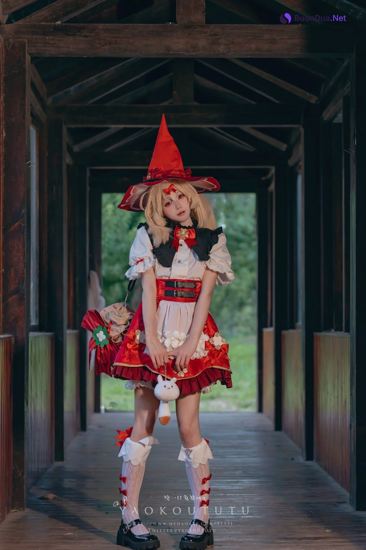 Coser@黏黏团子兔 – 琪花星烛·可莉 可莉炸鱼舞 - 照片 7