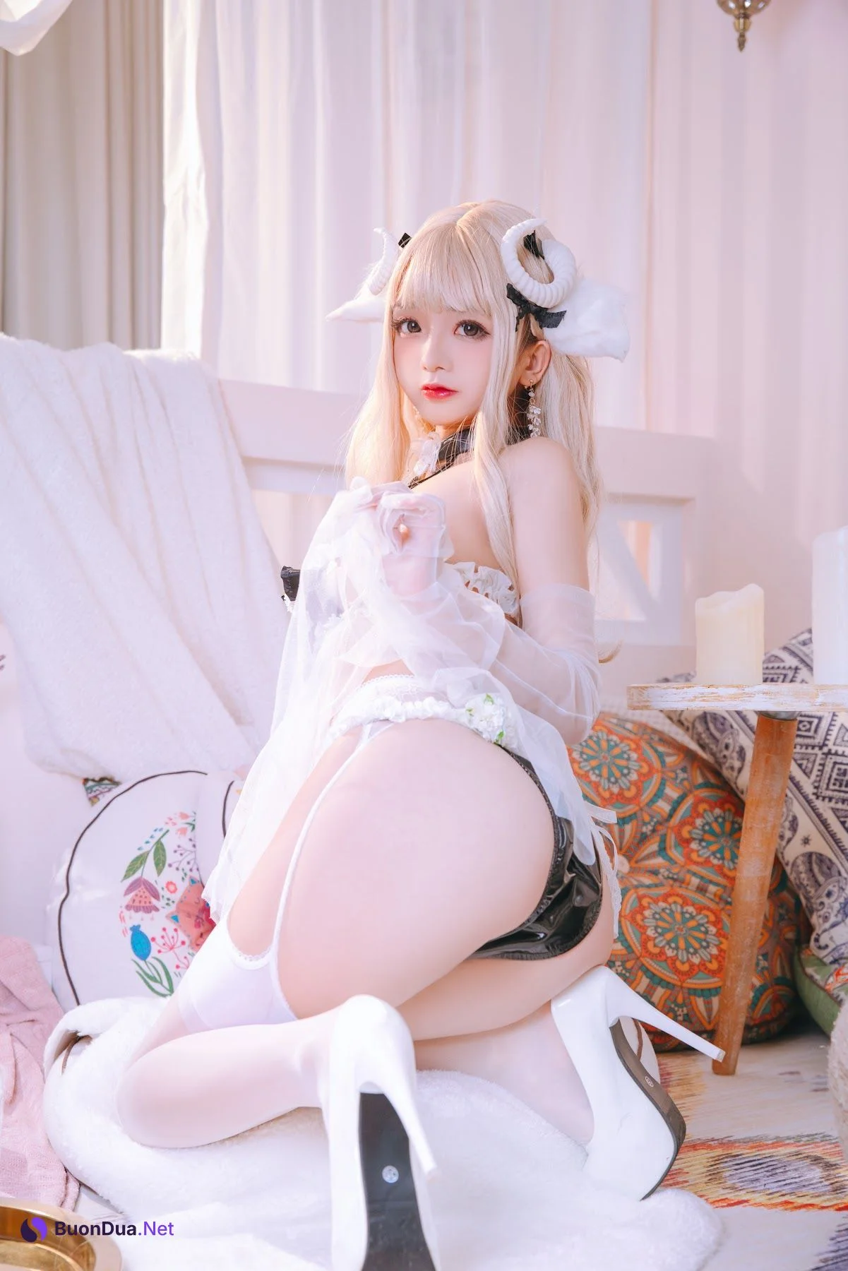 Coser@日奈娇 – 白小绵羊 - 写真 2