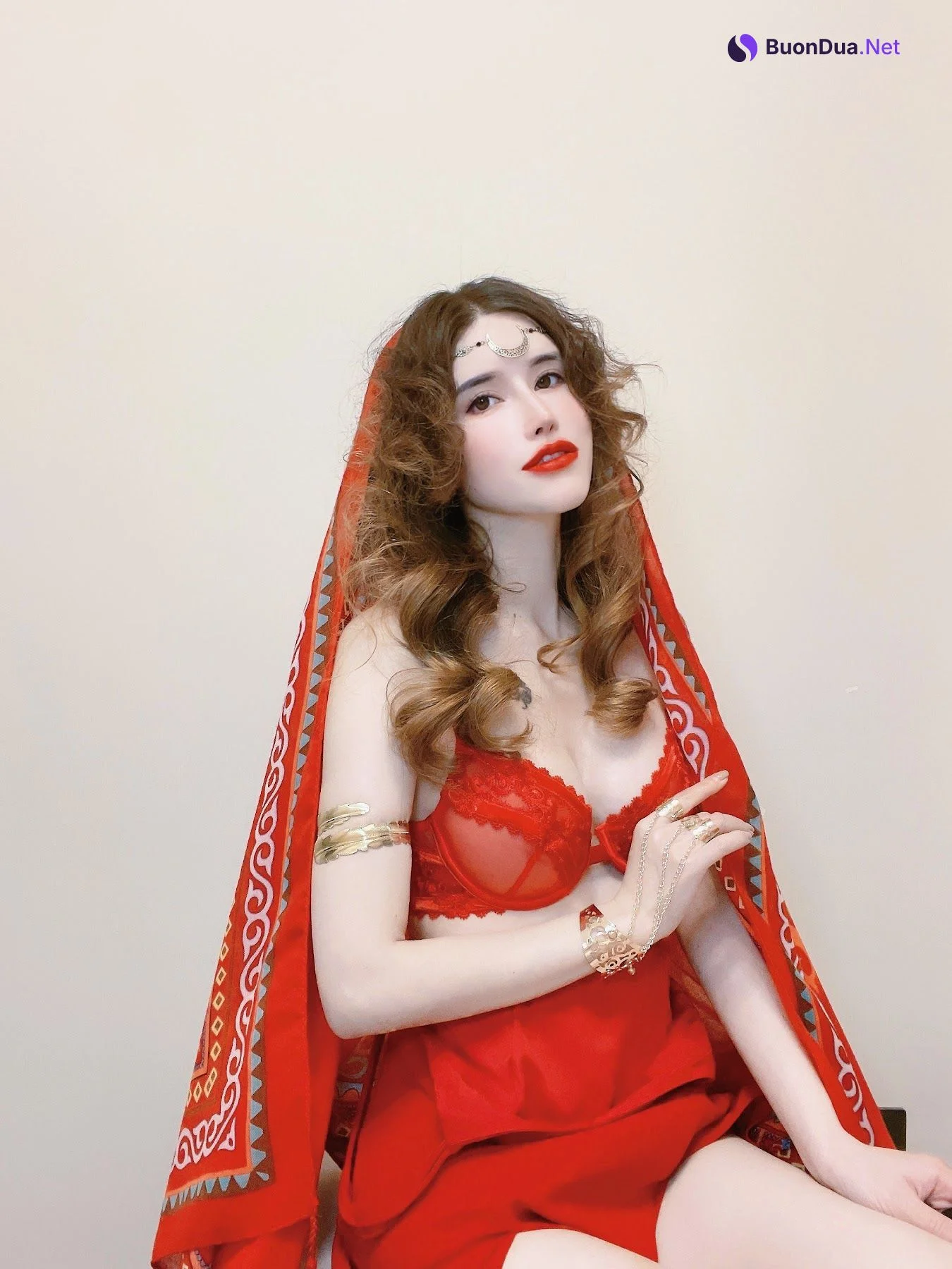 Coser@鹿八岁 – 红 - 照片 8