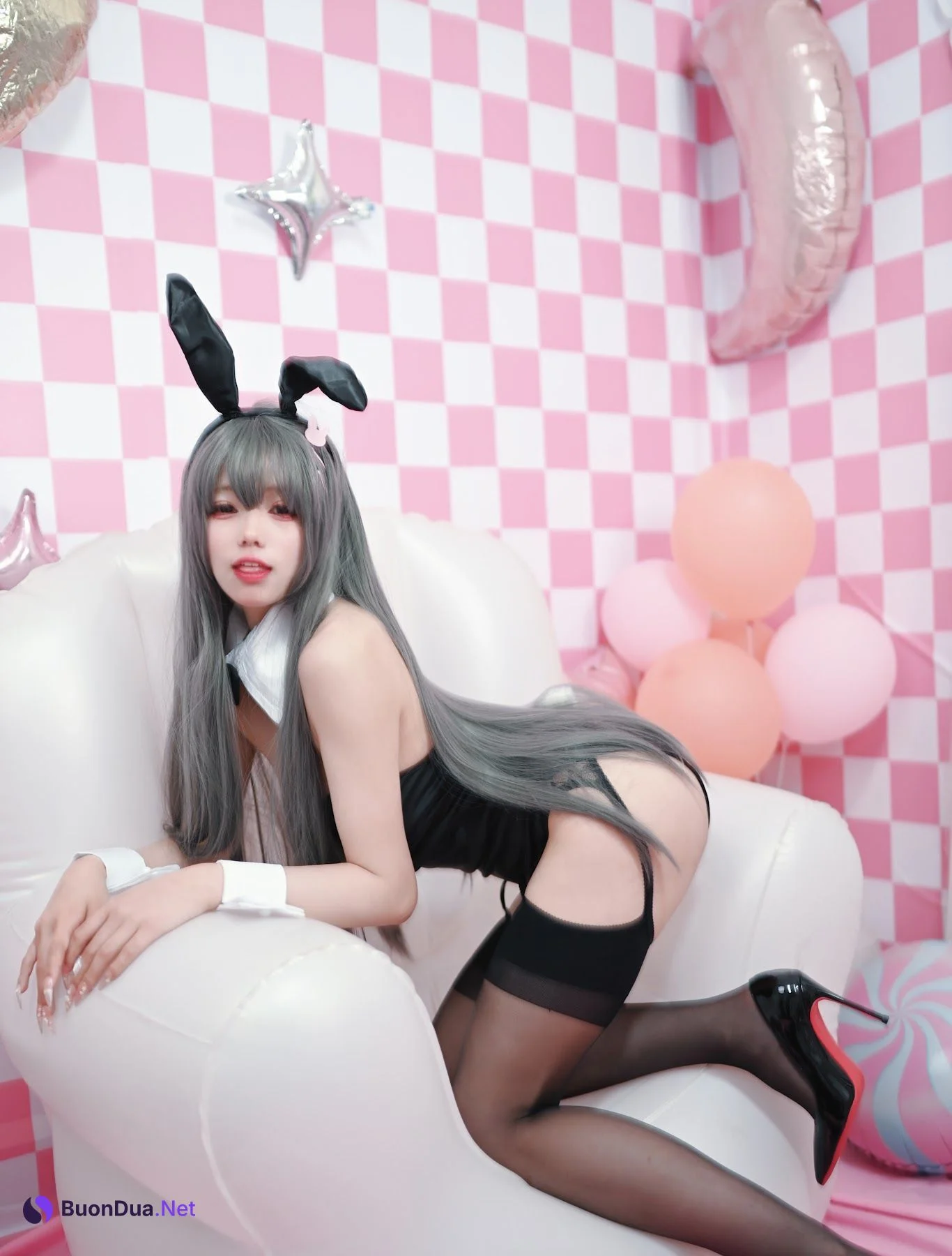 Coser@黏黏团子兔 – 樱岛麻衣兔女郎 - Photo 2