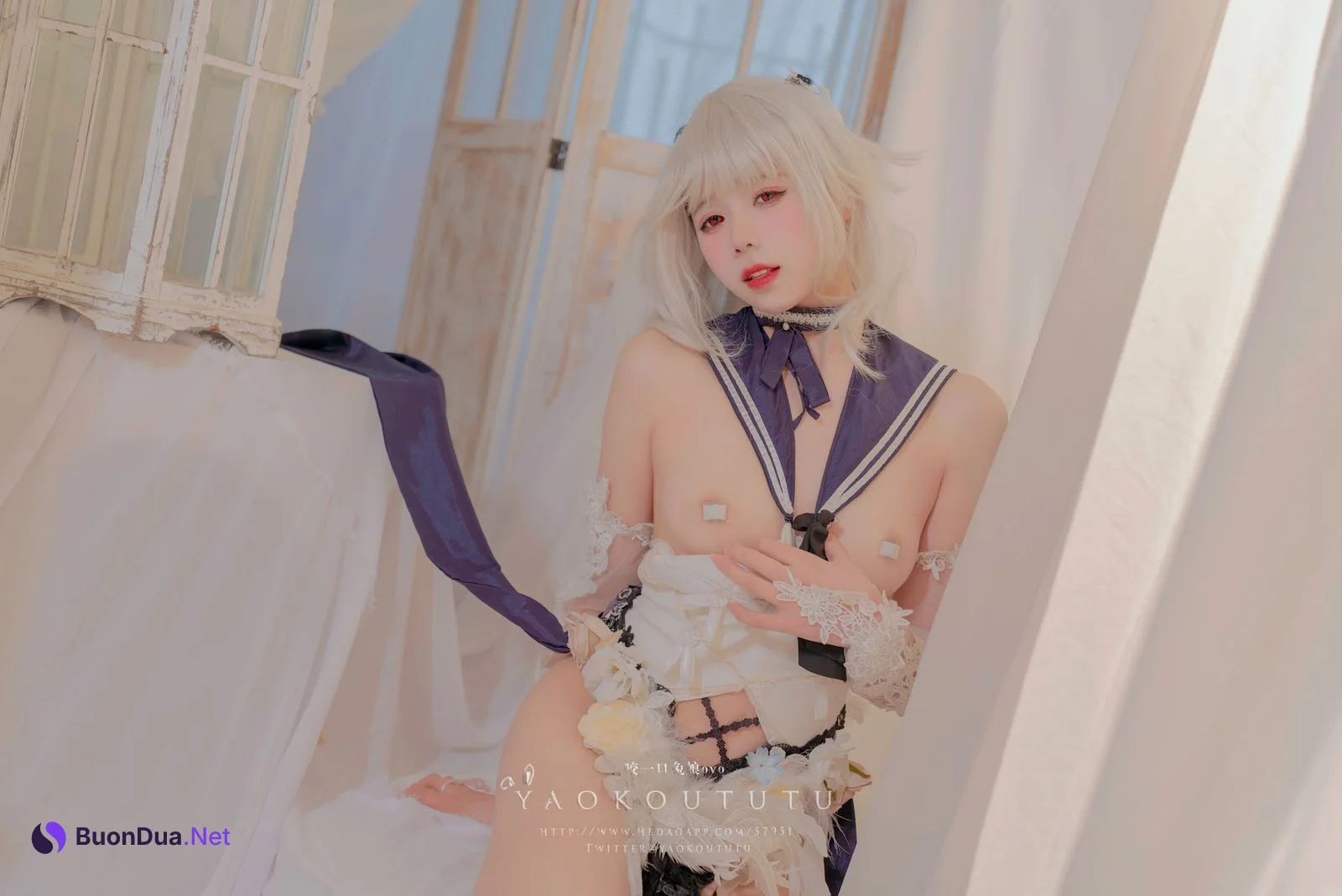 Coser@黏黏团子兔 – 梳妆的大小姐 – 可畏 - Photo 10