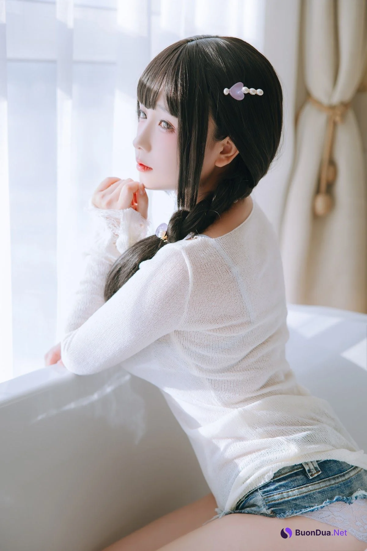 Coser@日奈娇 – 牛仔裤人妻 - รูปภาพ 40