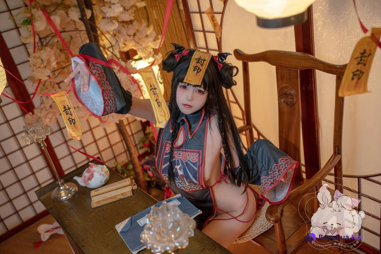 Coser@黏黏团子兔 – 僵尸蹲蹲 - Photo 10