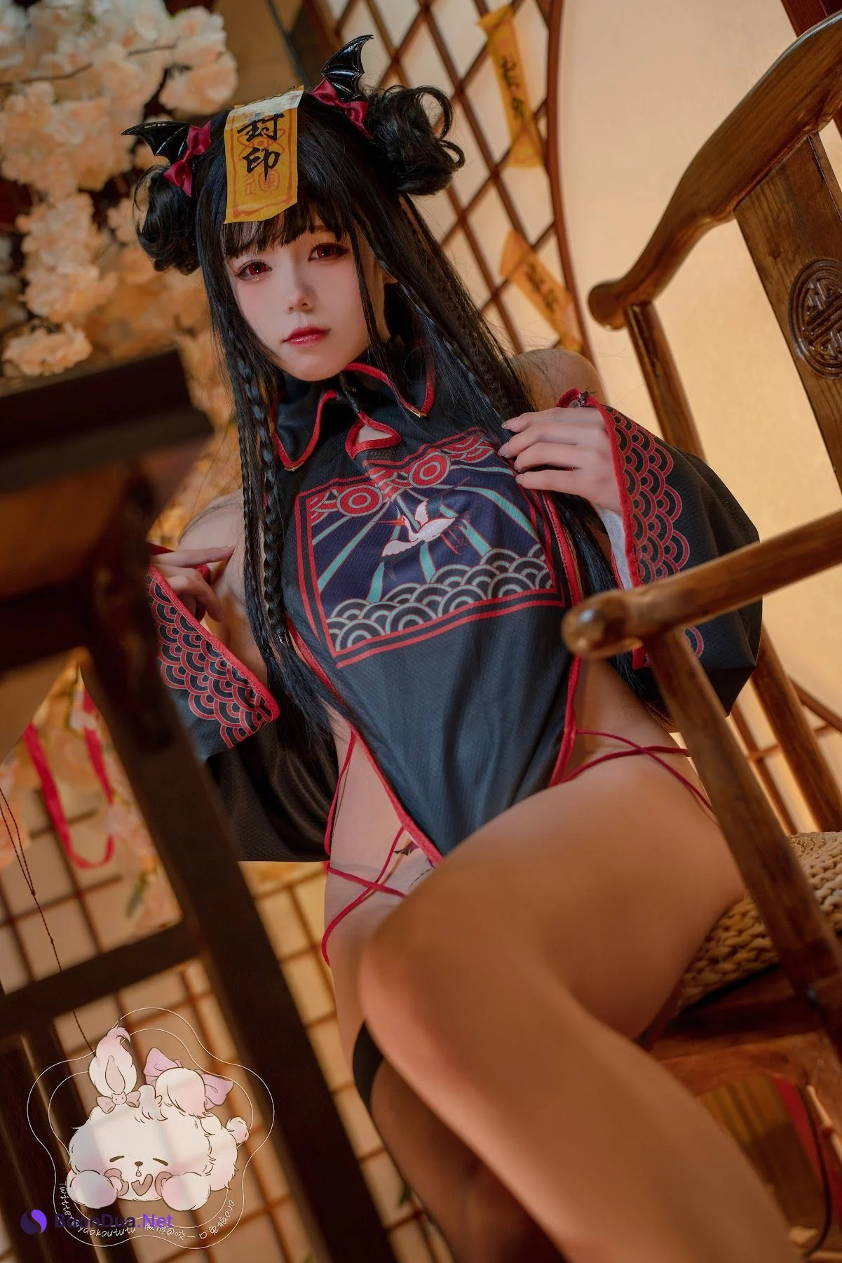 Coser@黏黏团子兔 – 僵尸蹲蹲 - Photo 13