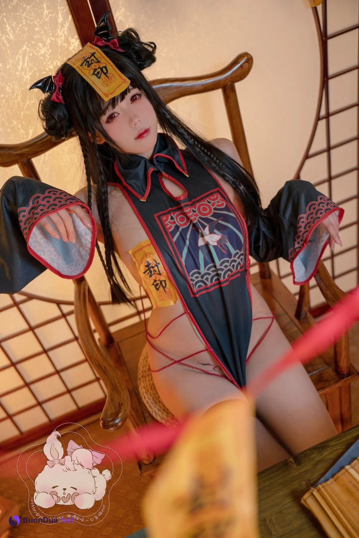 Coser@黏黏团子兔 – 僵尸蹲蹲 - Photo 14