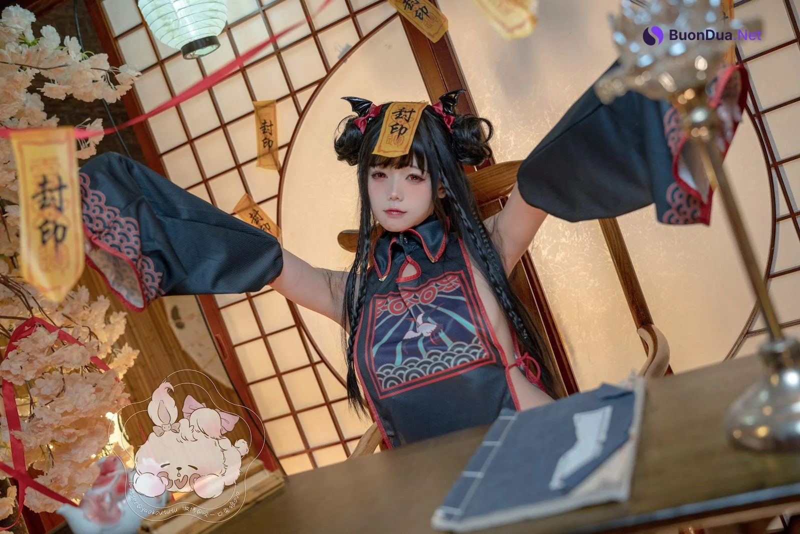 Coser@黏黏团子兔 – 僵尸蹲蹲 - Photo 2