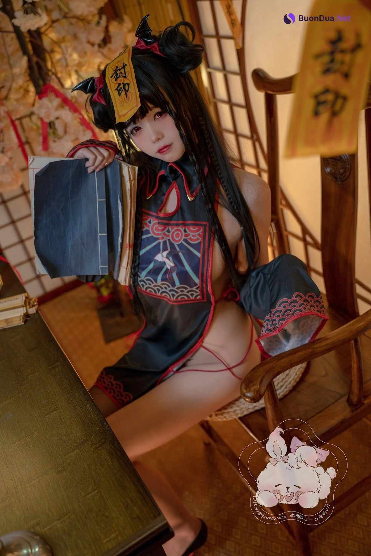 Coser@黏黏团子兔 – 僵尸蹲蹲 - Photo 8