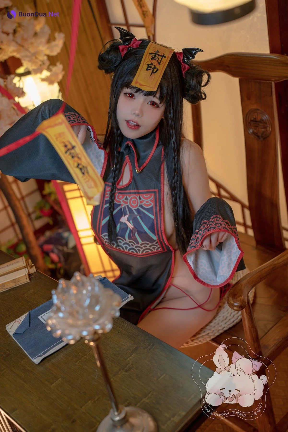 Coser@黏黏团子兔 – 僵尸蹲蹲 - Photo 9