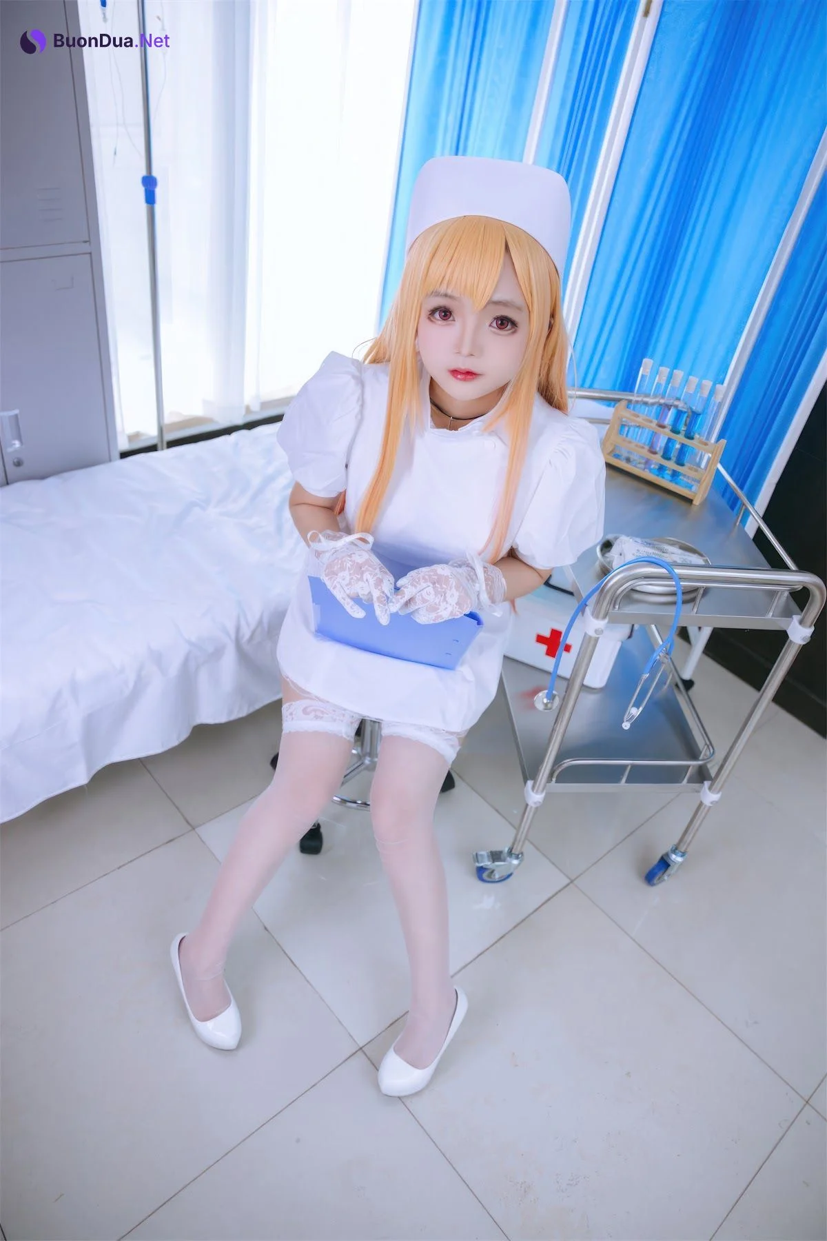Coser@日奈娇 – 喜多川海梦 护士 - 写真 15
