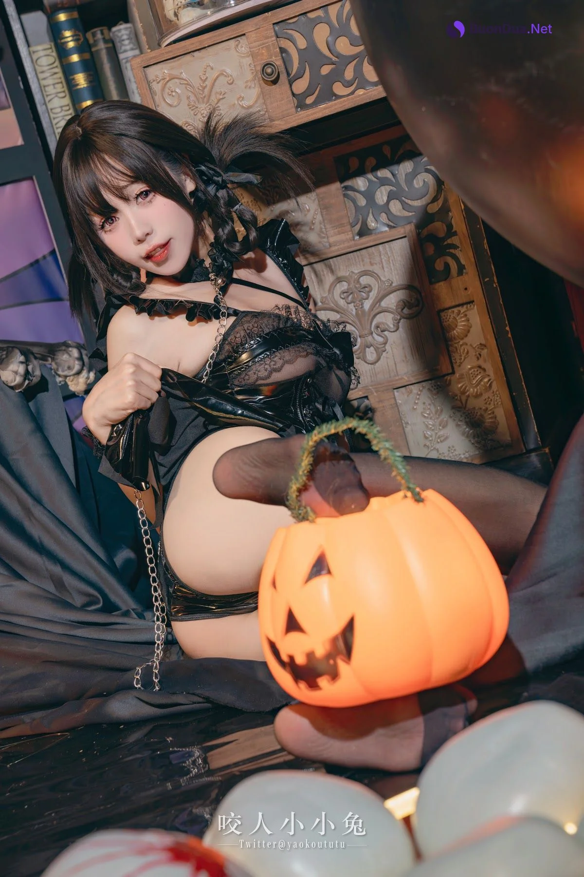 Coser@黏黏团子兔 – 『兔兔班车』万圣小恶魔 - รูปภาพ 11