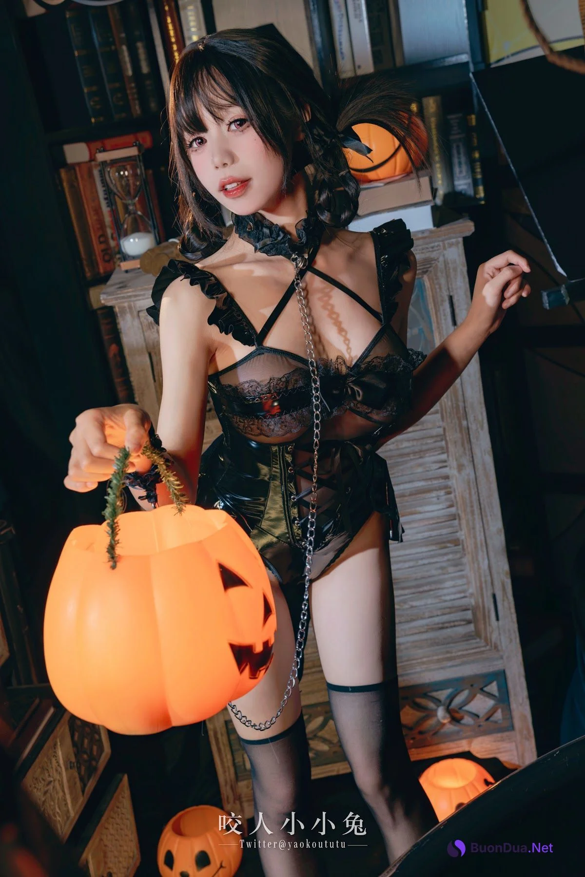 Coser@黏黏团子兔 – 『兔兔班车』万圣小恶魔 - รูปภาพ 2