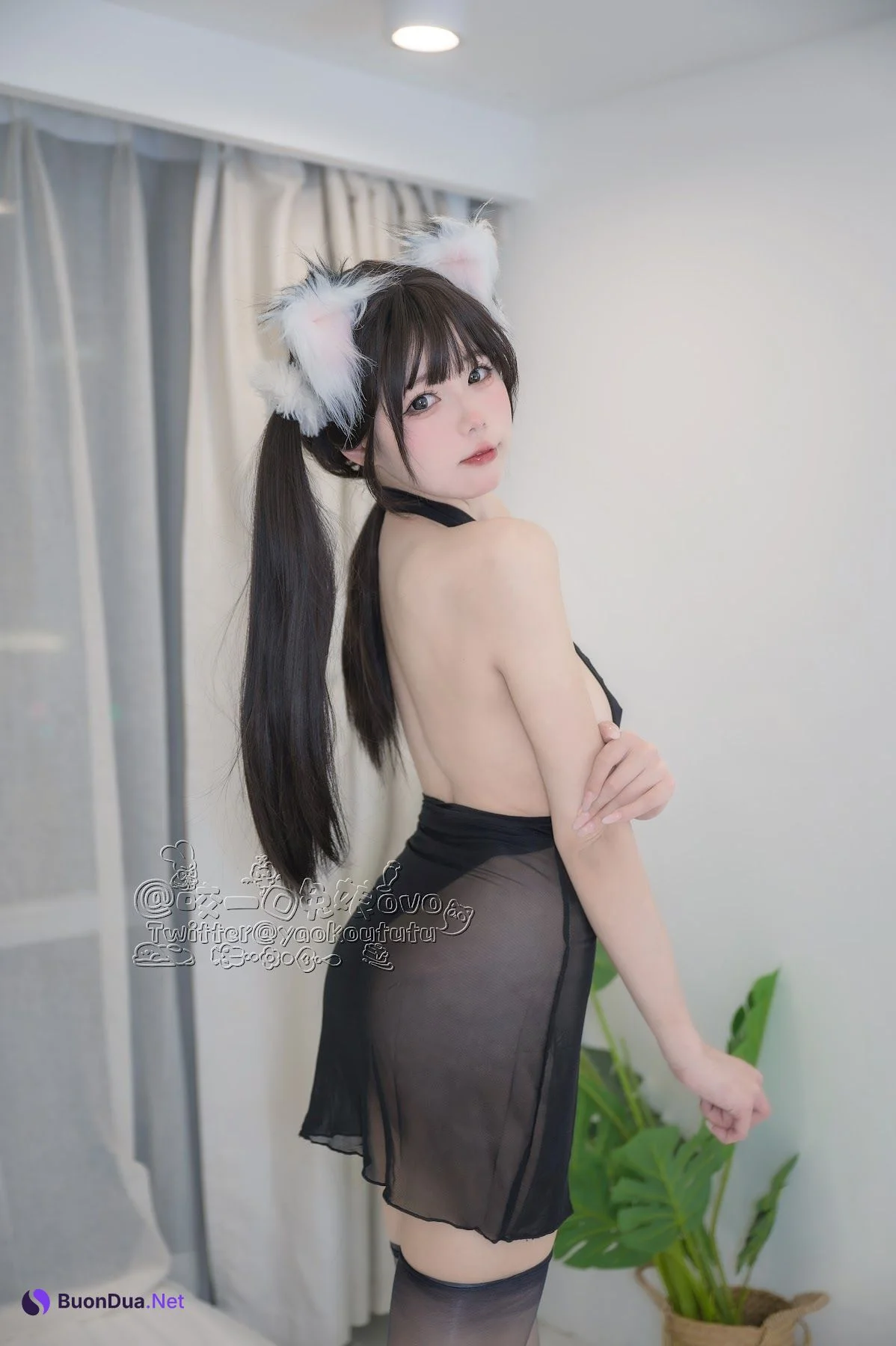 Coser@黏黏团子兔 – 黑白配 - Photo 18