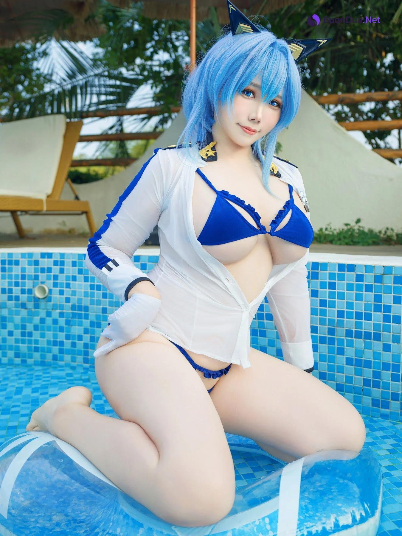 Coser@麻花麻花酱 – 海伦泳装 - 照片 11