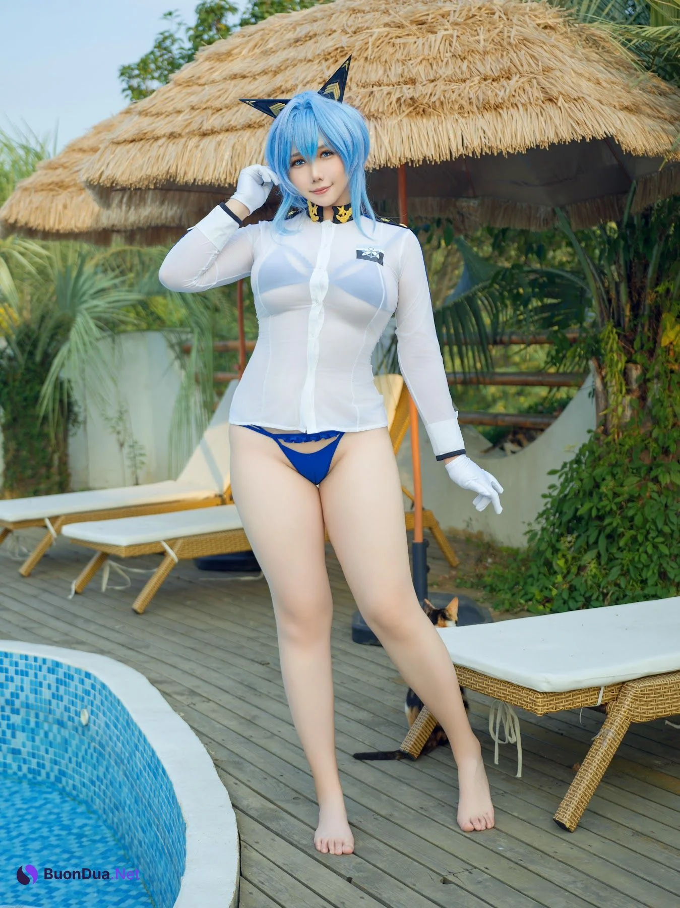 Coser@麻花麻花酱 – 海伦泳装 - 照片 3