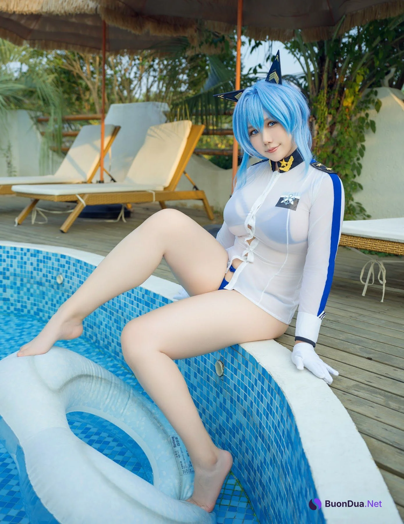 Coser@麻花麻花酱 – 海伦泳装 - 照片 4