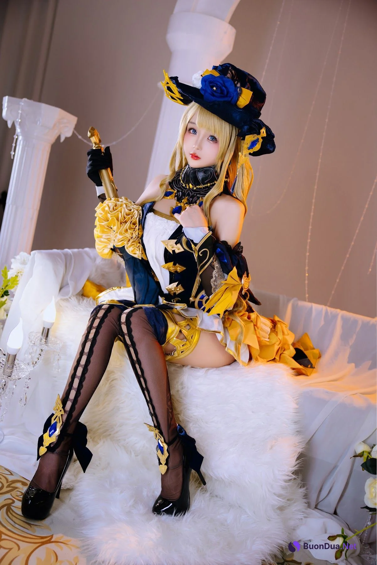 Coser@日奈娇 – 原神 娜维娅 - 照片 13