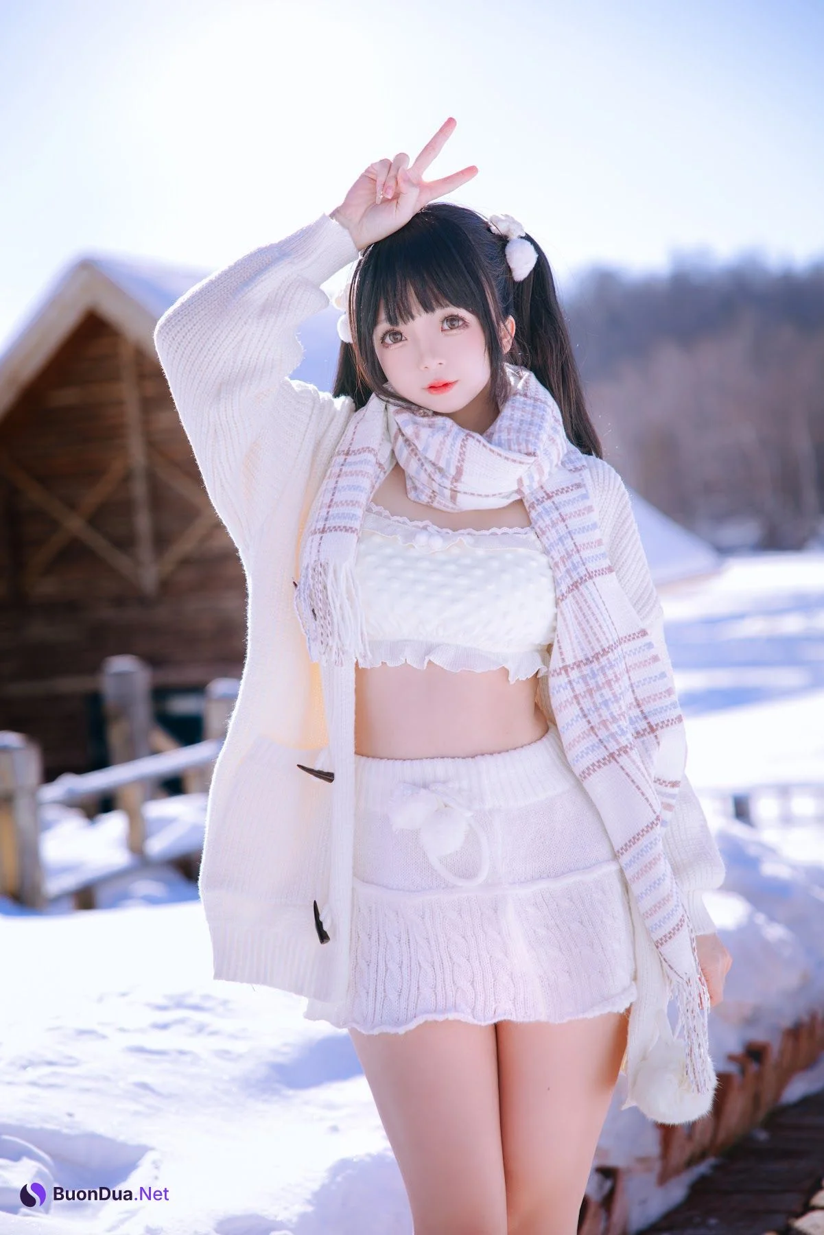 Coser@日奈娇 – 雪地少女 - 사진 17