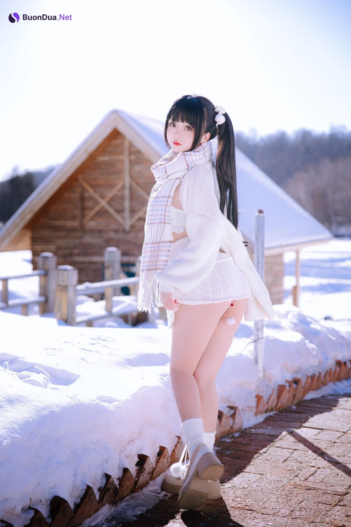 Coser@日奈娇 – 雪地少女 - 사진 19