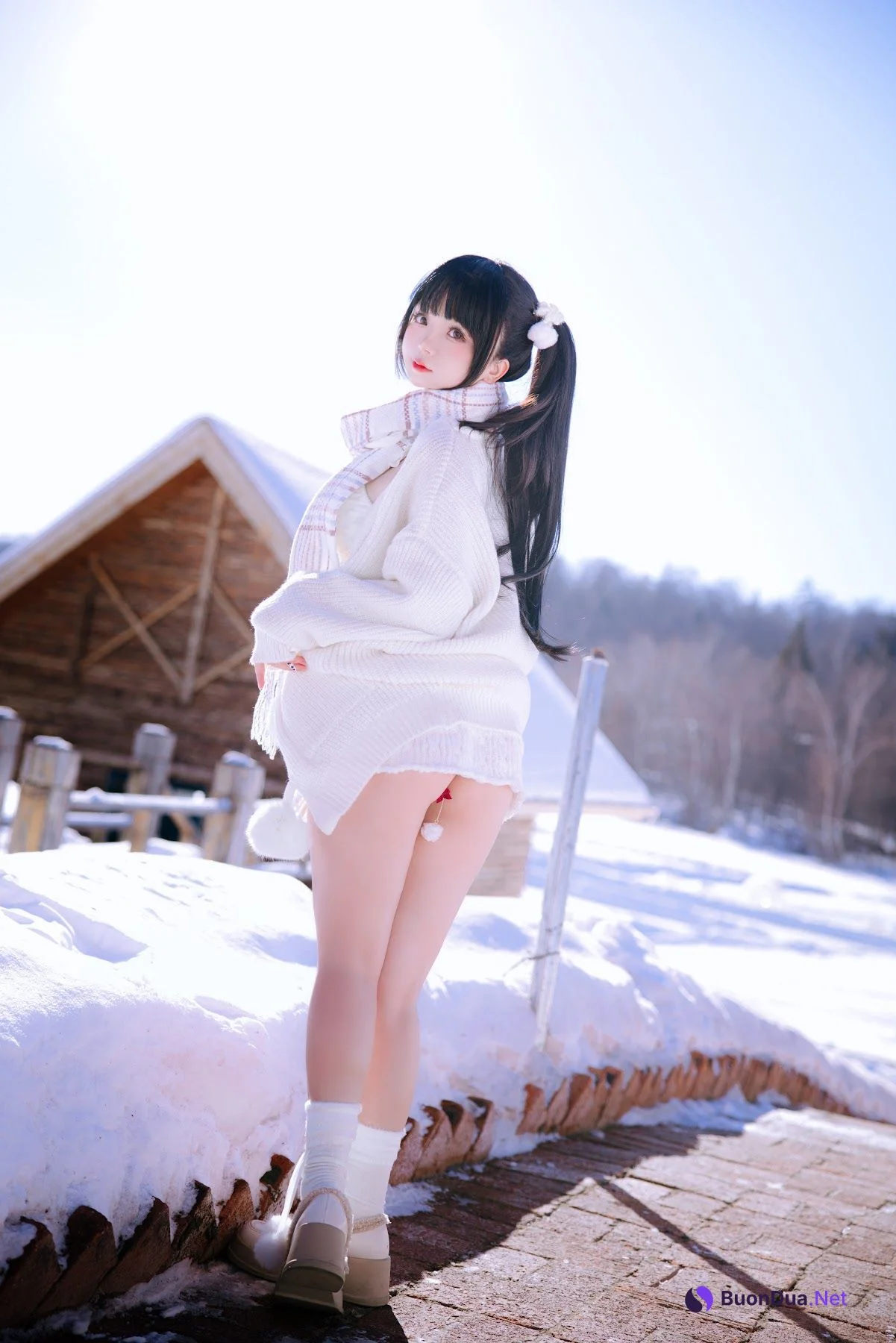 Coser@日奈娇 – 雪地少女 - 照片 23