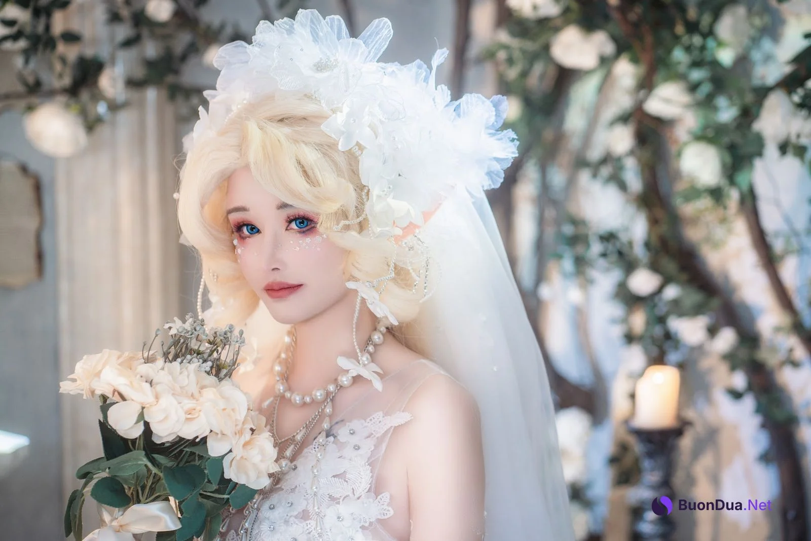 Coser@鹿八岁 – 妖精の花嫁 - 사진 12