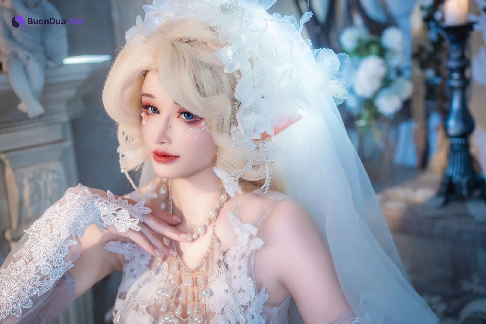 Coser@鹿八岁 – 妖精の花嫁 - 사진 15