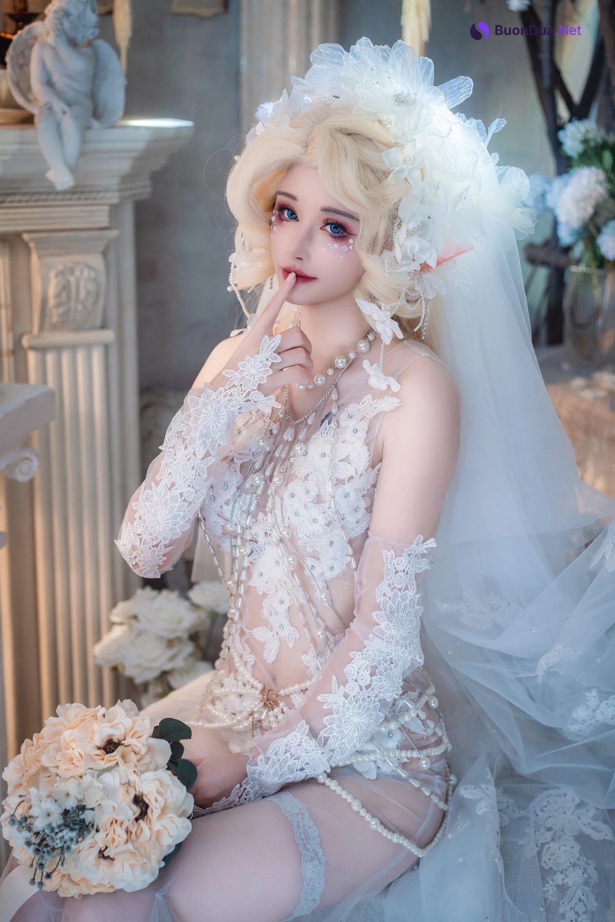 Coser@鹿八岁 – 妖精の花嫁 - 사진 18
