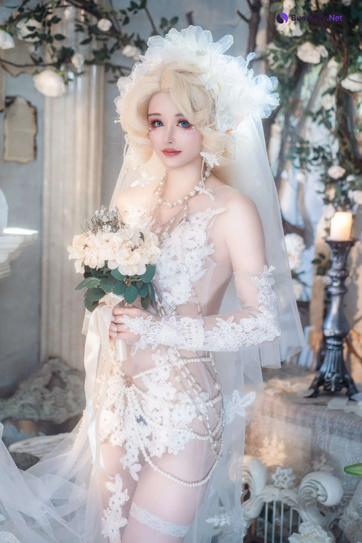 Coser@鹿八岁 – 妖精の花嫁 - 사진 23