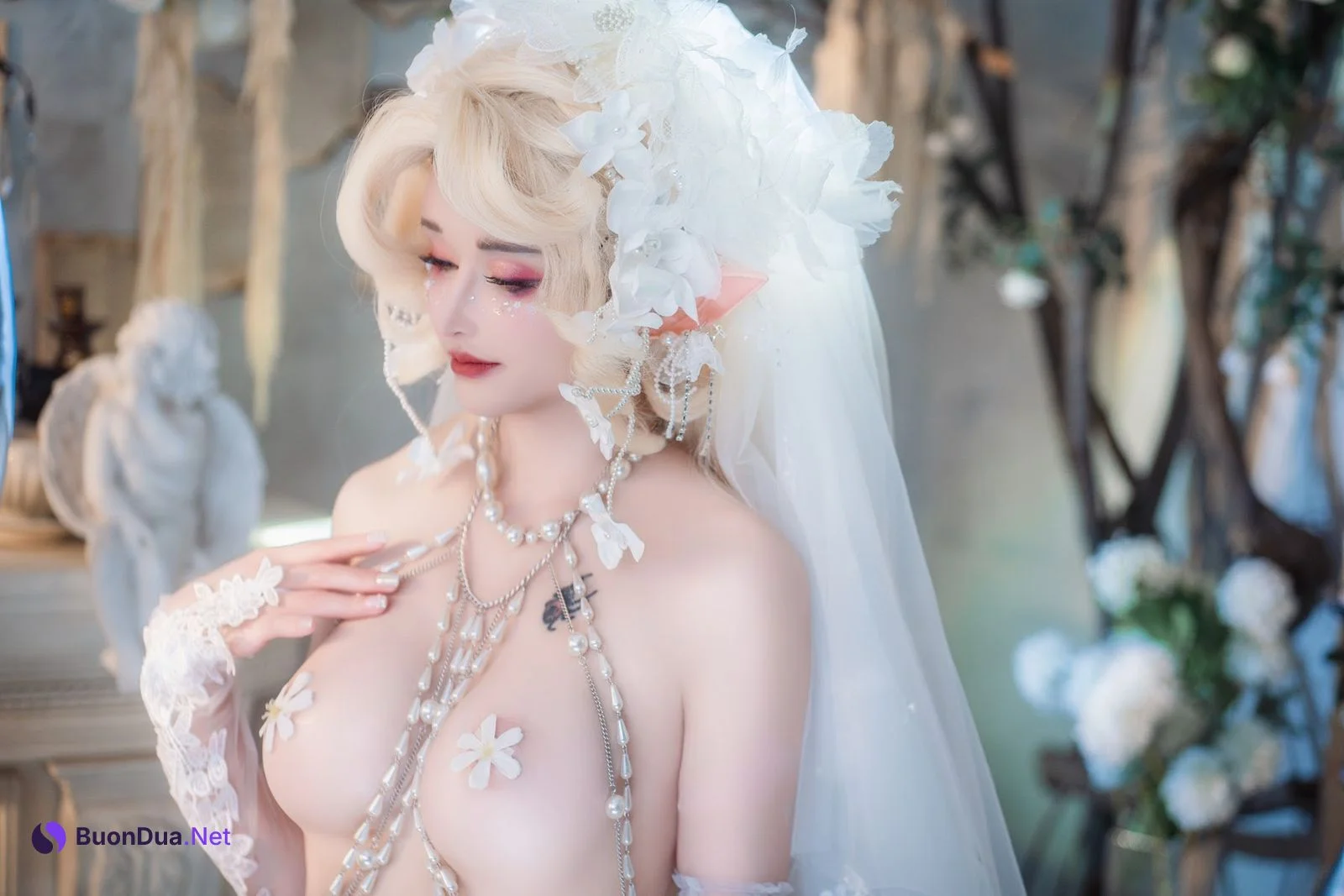 Coser@鹿八岁 – 妖精の花嫁 - 사진 27