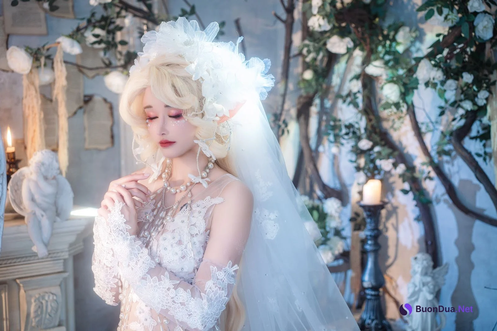 Coser@鹿八岁 – 妖精の花嫁 - 사진 5